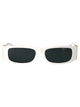 Versace White Acetate Sunglasses