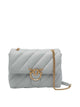 Pinko Grey Love Classic Puffer Shoulder Bag