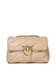 Pinko Beige Leather Crossbody Bag