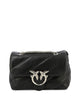 Pinko Black Leather Crossbody Bag