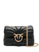Pinko Black Nappa Leather Love Puff