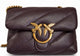 Pinko Brown Leather Shoulder Bag