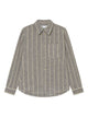Les Deux Grey Polyester Wool Shirt
