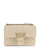 Pinko Beige Grigio Chevron Stitching Bag