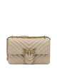 Pinko Beige Leather Crossbody Bag