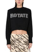 Rotate Birgerchristensen Cropped Shirt With Logo