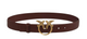 Pinko Love Berry Brown Polyester Belt