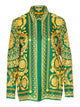 Versace Spring Barocco Print Silk Shirt