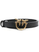 Pinko Love Birds Thin Black Belt