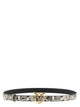 Pinko Python Print Leather Belt