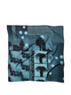 Versace Foulard 90X90 Silk Twill Bio Print Sunset Palms