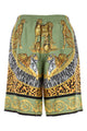 Versace Printed Silk Bermuda Shorts