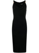 Versace Medusa `95 Black Midi Dress