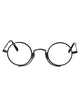 Matsuda Brushed Black - Black Clear Lens Metal Glasses