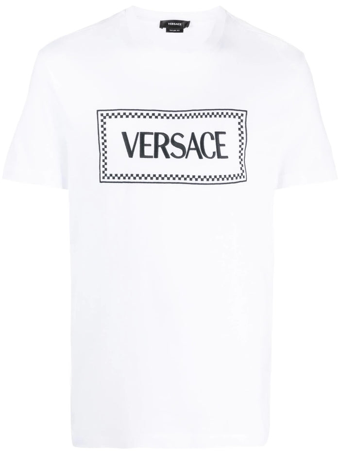 Versace Men White Cotton T-Shirt