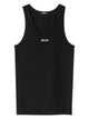 Versace Logo Ribbed Tank Top