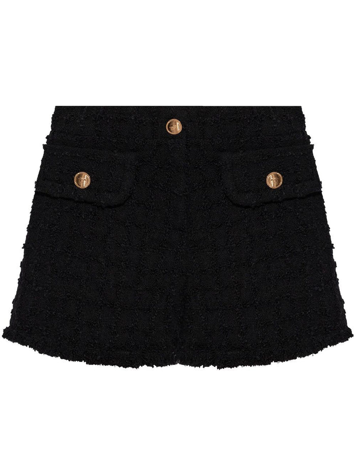 Versace Bouclé Tweed Shorts