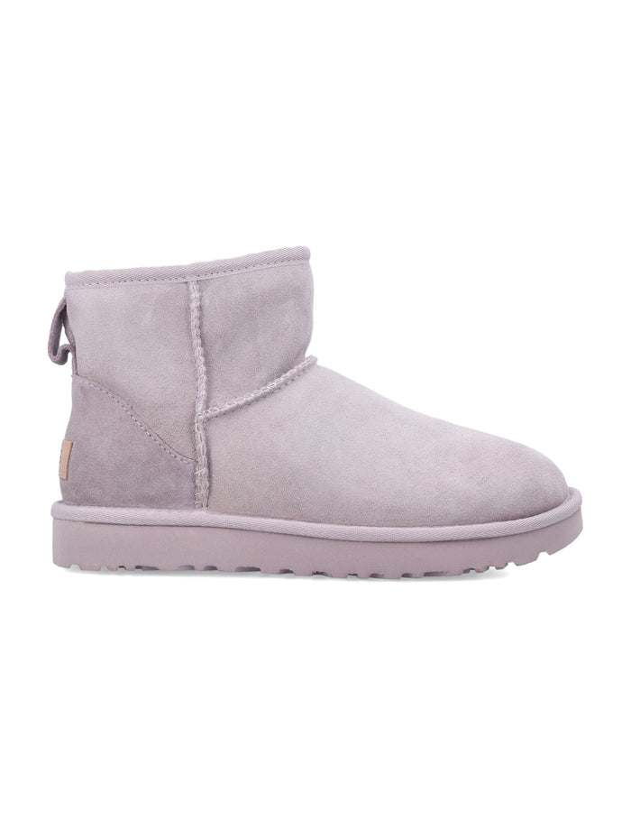 Ugg Ugg Classic Mini Ii Suede Boots With Shearling Lining