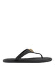Versace Black Flats