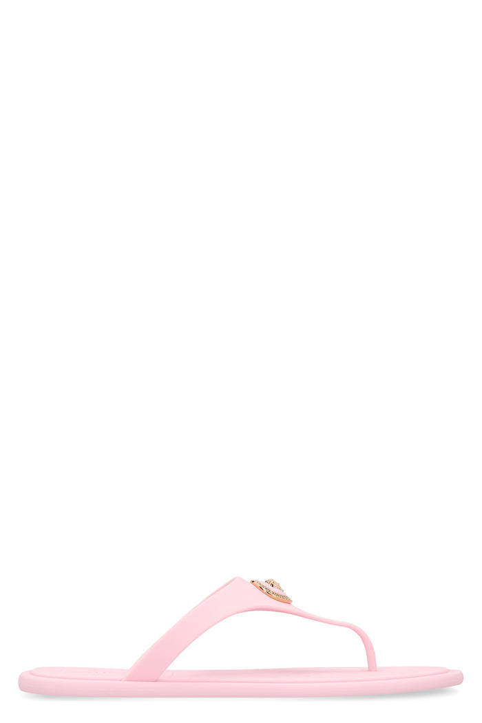 Versace Alia Flat Rubber Sandals