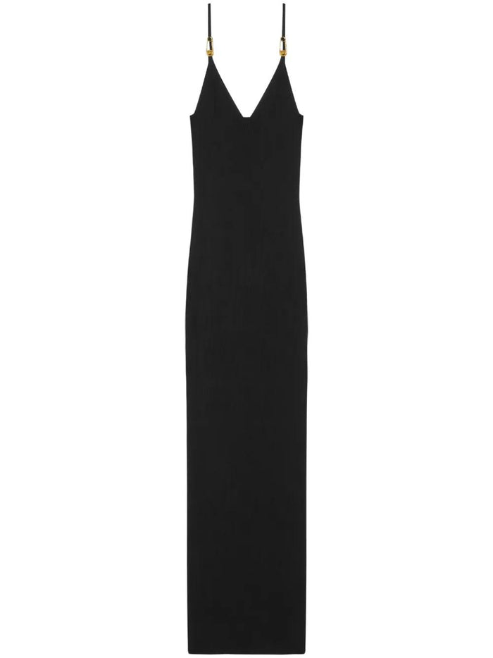 Versace Viscose Knit Midi Dress