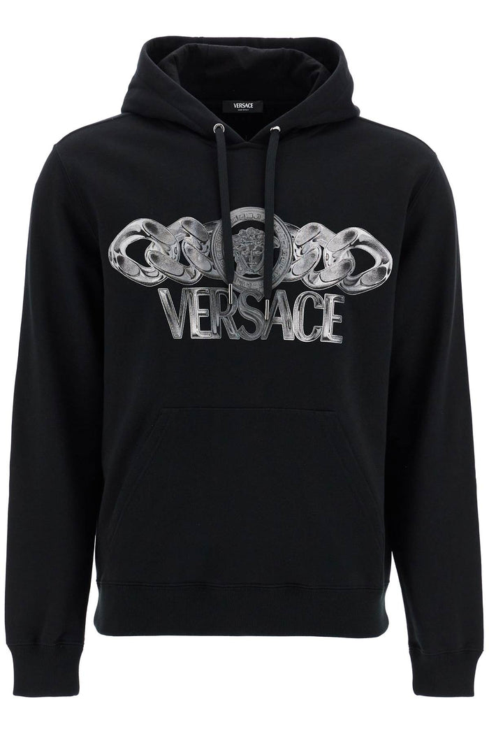 Versace Black Cotton Sweatshirt