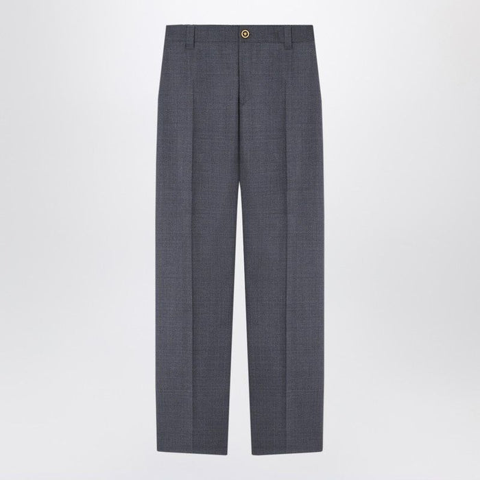 Versace Anthracite Grey Wool Jogger Trousers
