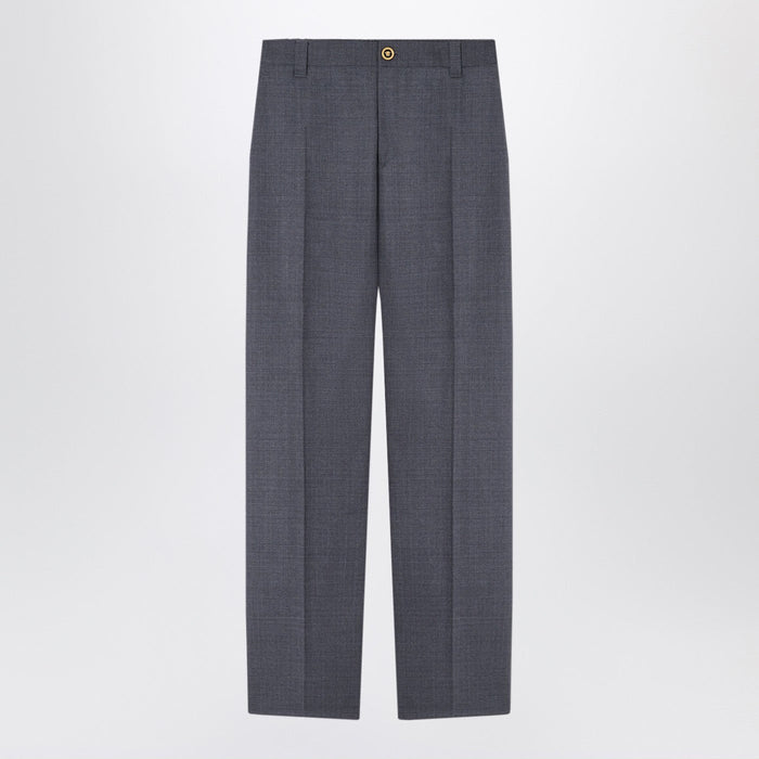 Versace Anthracite Grey Wool Jogger Trousers