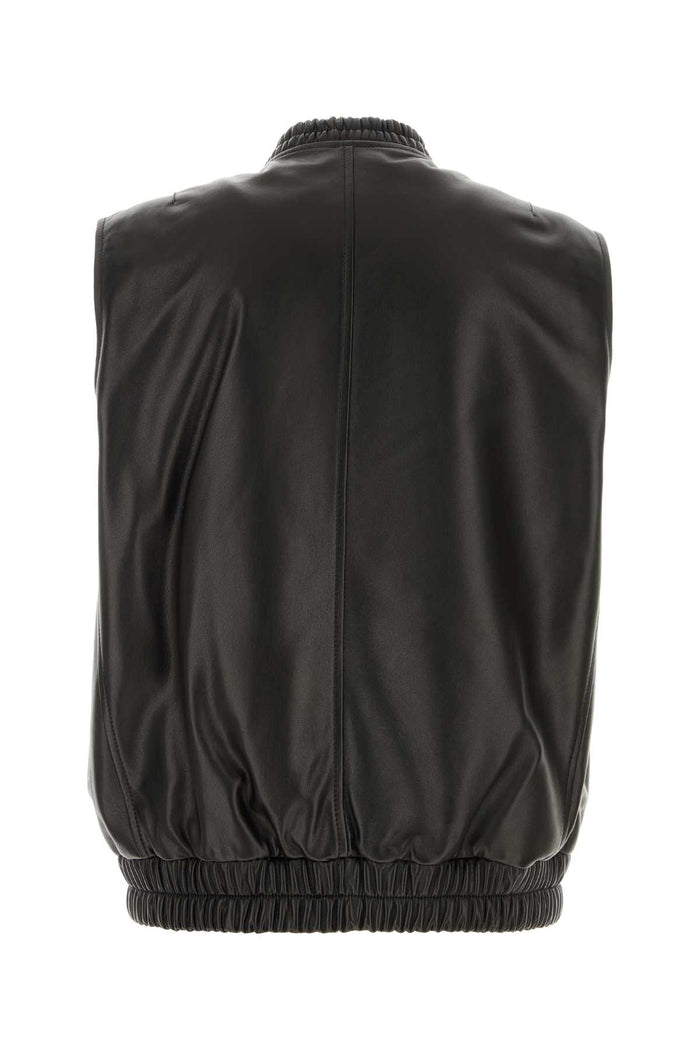 Versace Black Leather Jacket