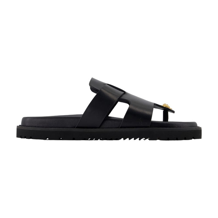 Versace Sandals -  - Leather - Black