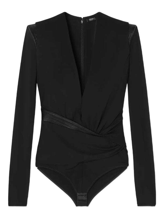 Versace Bodysuit Responsible Stretch Crepe Jersey