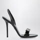 Versace Black Sandals With Medusa Bow