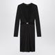 Versace Black Viscose Jersey Midi Dress