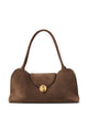Versace Brown Genuine Calf Leather Handbag