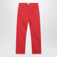 Versace Straight-Leg Cotton Denim Jeans In Red