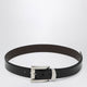 Versace Black Leather Belt With Logo Lettering