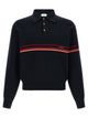 Versace Inlaid Striped Polo Shirt