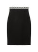 Versace Geometric-Pattern Waistband Skirt