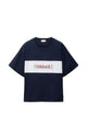 Versace Navy Blue Cotton T-Shirt