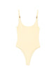 Versace Light Yellow Polyamide Elastane Beachwear