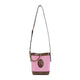 Versace Pink And Brown Mini Bucket Bag