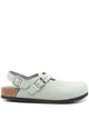 Birkenstock Mint Green Suede Tokyo Slippers