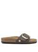 Birkenstock "Madrid Big Buckle Raffia" Low Sandals