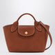 Longchamp Xs Épure Shopping Bag In Bullet Brun Leather