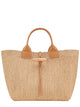 Longchamp Tote Roseau In Raffia