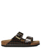 Birkenstock Arizona Crocodile-Print Embossed Natural Leather Sandals