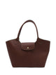 Longchamp L Épure Leather Shoulder Bag Brown