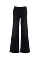 Mother Black Stretch Denim The Roller Jeans