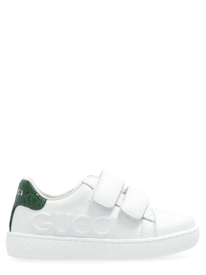 Gucci Sneaker Leather, L.s. Vit.na.t/Gr.whi/Gre.ac