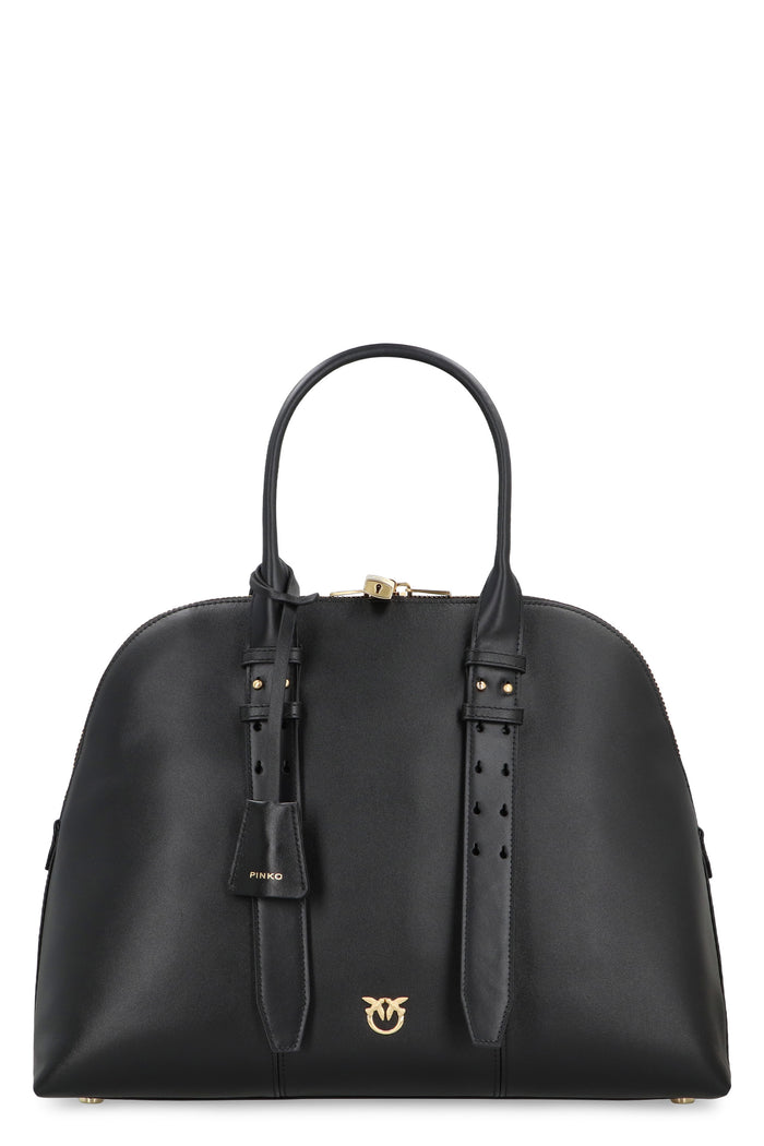 Pinko Bowling Bag Escape Maxi In Leather